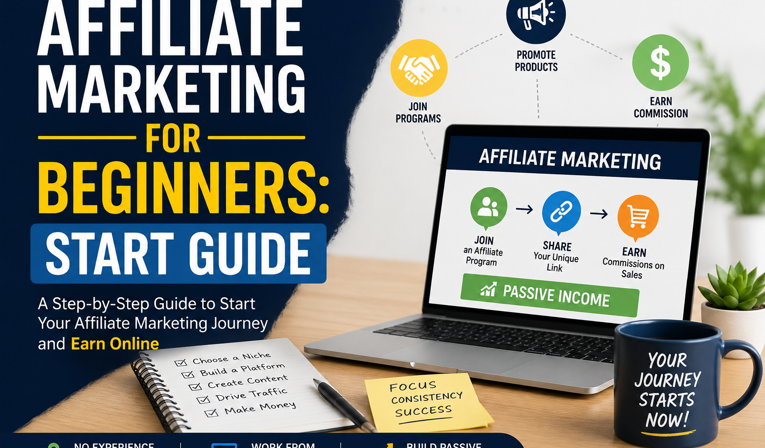 17 best affiliate programs for beginners in 2026 - affiliate marketing guide showing programs, networks, commissions and beginner strategies