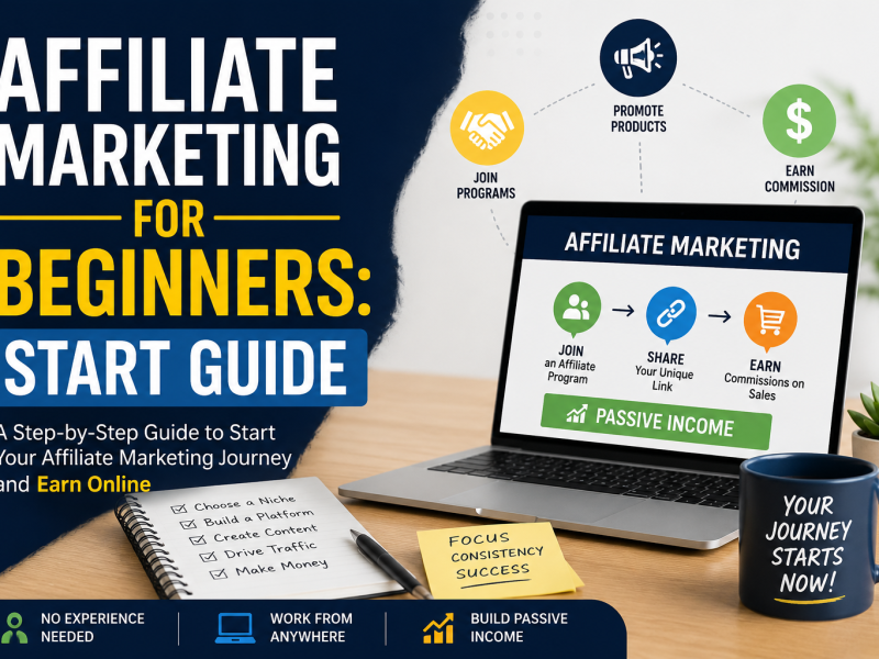 17 best affiliate programs for beginners in 2026 - affiliate marketing guide showing programs, networks, commissions and beginner strategies
