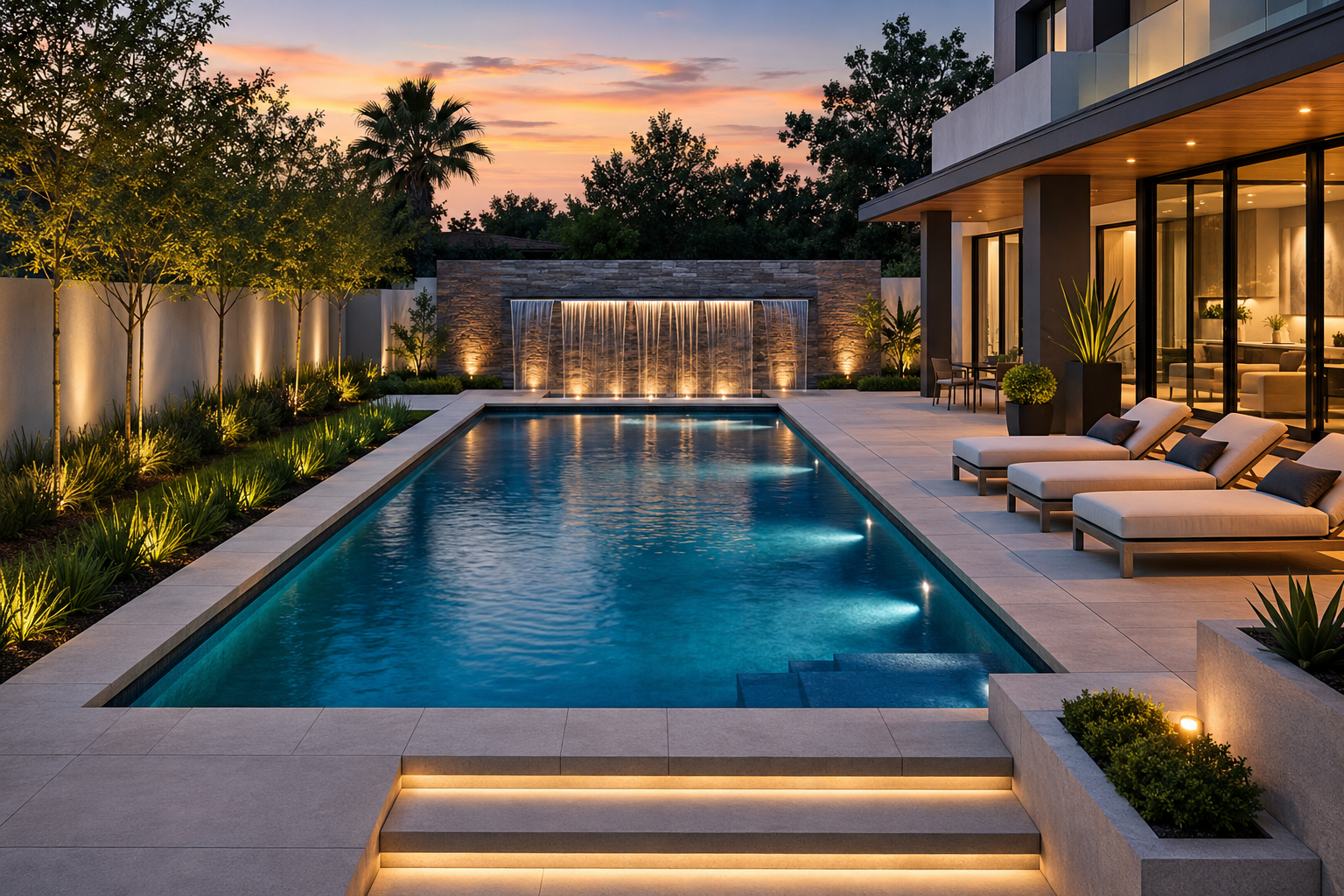 Modern Rectangular Pools