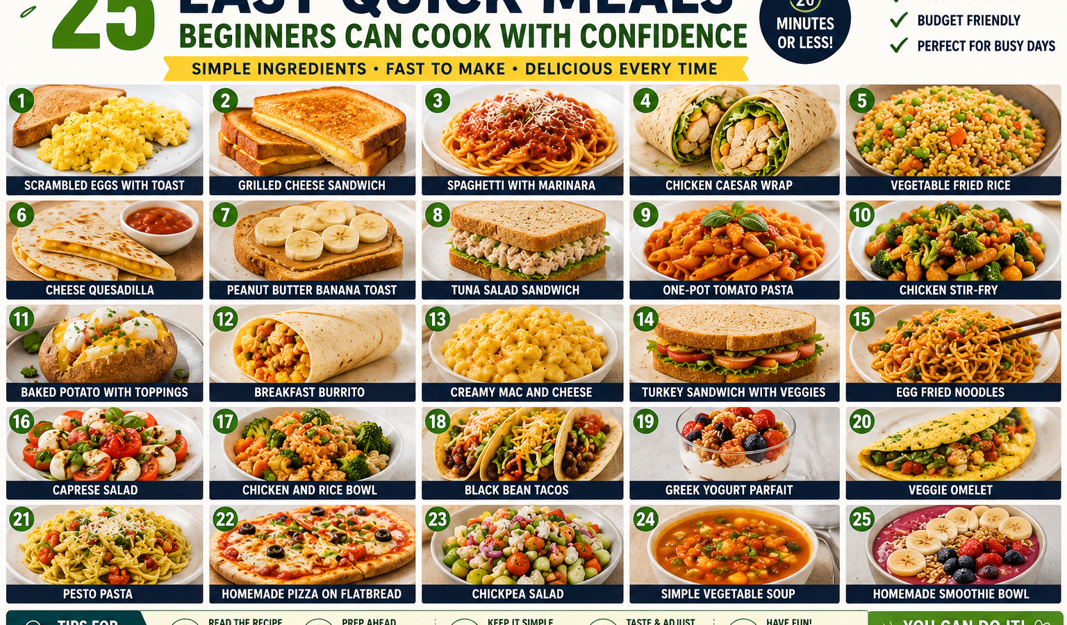 Easy quick meals