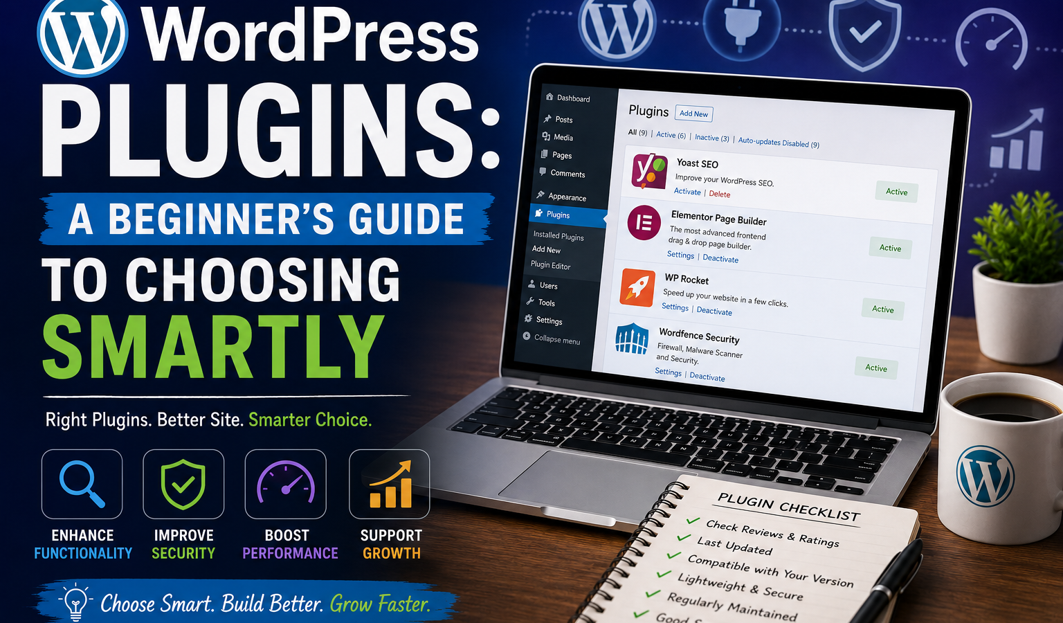 WordPress Plugins - A Beginner’s Guide to Choosing Smartly