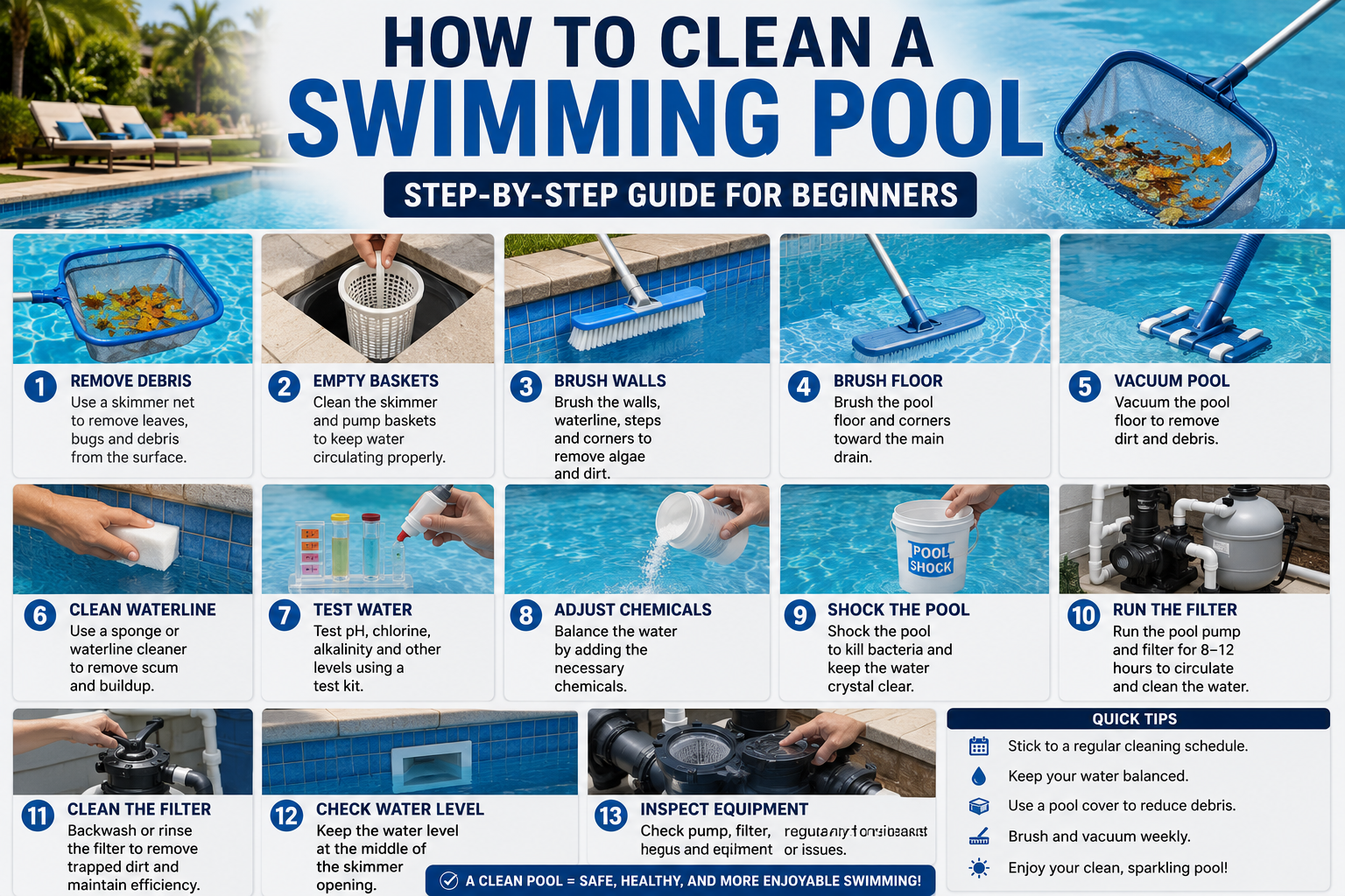 How to Clean a Swimming Pool