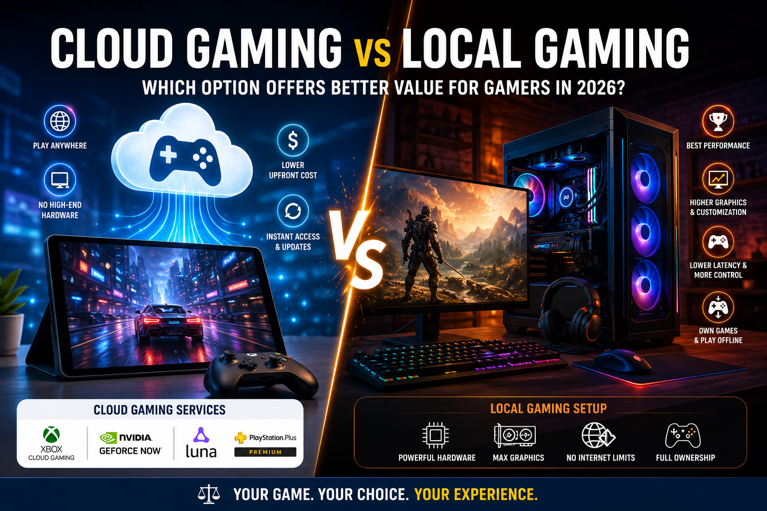 gaming vs local gaming