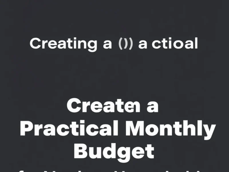 Creating a Practical Monthly Budget for Nigerian Households