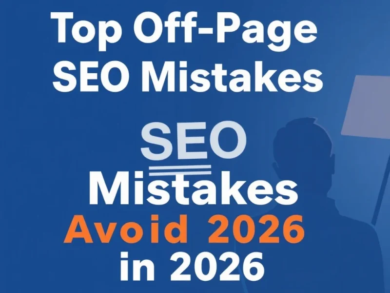 Top Off-Page SEO Mistakes to Avoid in 2026