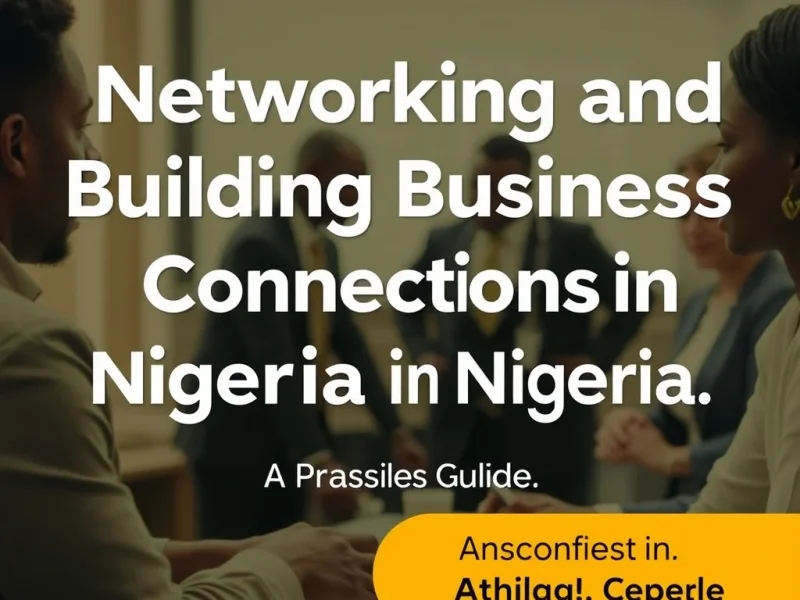 Networking and Building Business Connections in Nigeria: A Practical Guide